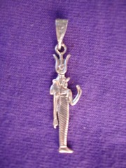 Hathor-Isis pendant in silver 

from Egypt