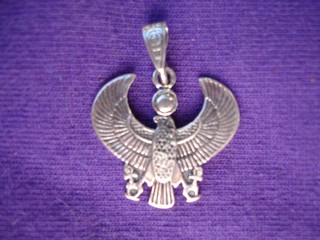 Horus pendant in silver 

from Egypt