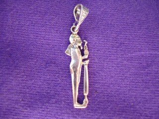 Ptah pendant in silver 

from Egypt