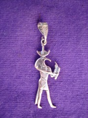 Tahuti Thoth Pendant Amulet  in silver 

from Egypt
