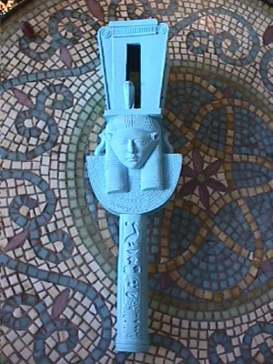 Hathor shrine column sistrum